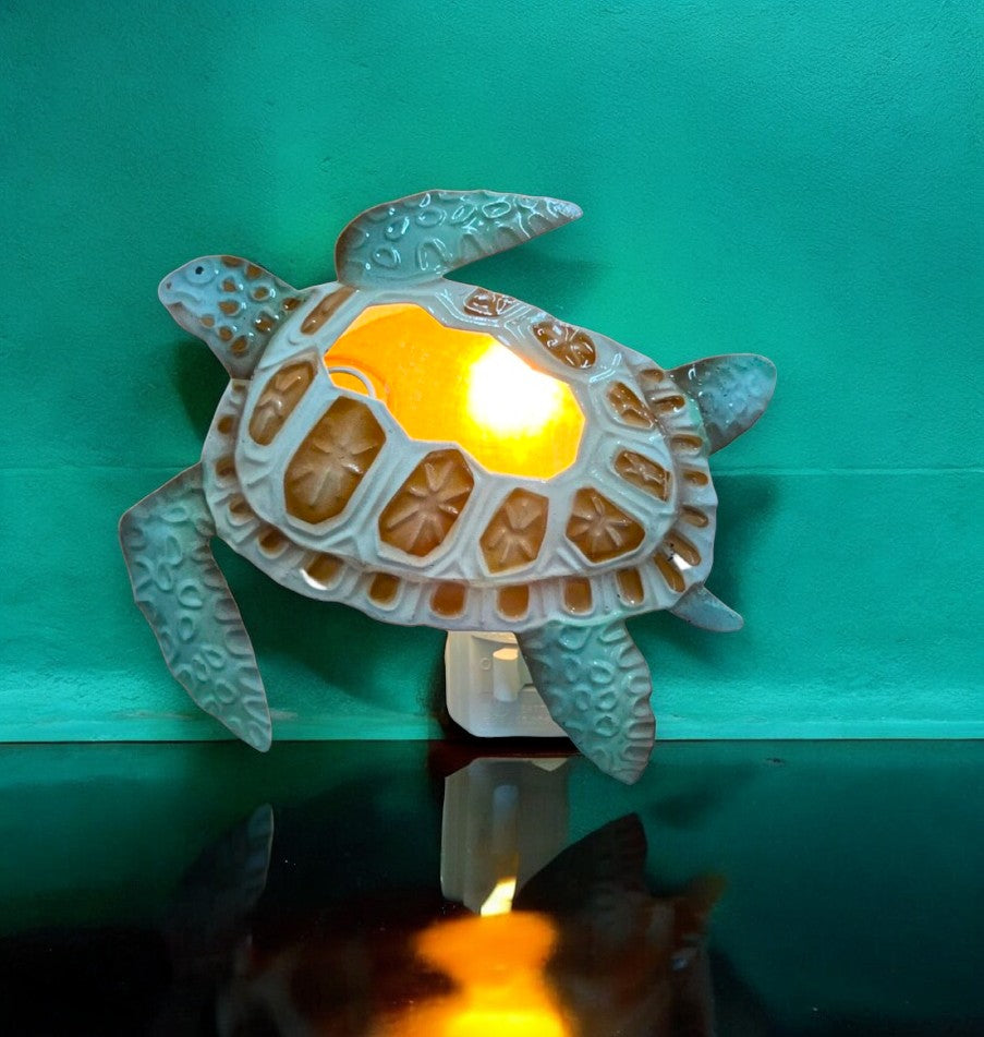 Capiz Shell Loggerhead Turtle Night Light – Mellow Monkey