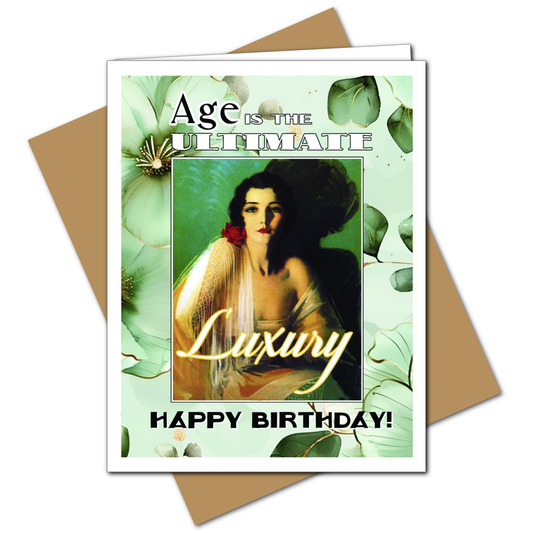 Age Is The Ultimate Luxury  - Birthday Greeting Card - Mellow Monkey