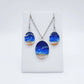Handmade/Handcrafted Resin Ocean Beach Wave Oval Earrings - Mellow Monkey