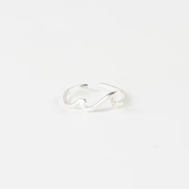 Surfer Girl Double Wave Toe Ring - Mellow Monkey
