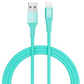 Apple Mfi Certified Lightning Cable 4-ft USB to Lightning - Fast Charging & Syncing - Mint Green - Mellow Monkey