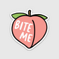 Bite Me Peach - Vinyl Decal Sticker