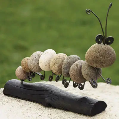 Caterpillar Stone Critter - Mellow Monkey