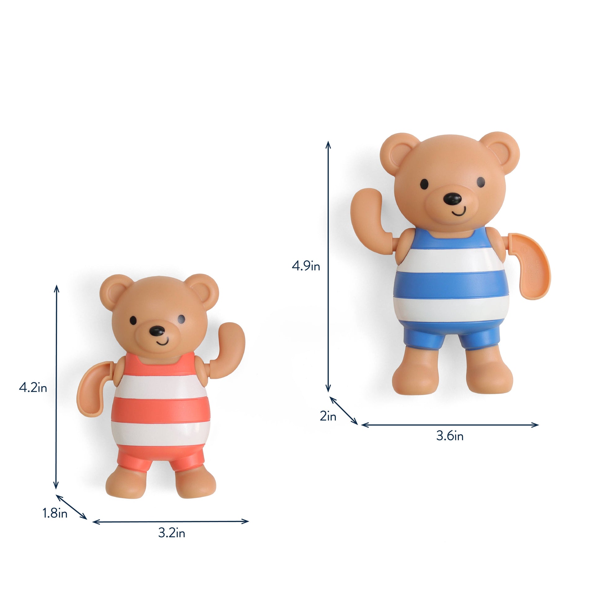 Bear Silly Swimmers™ - Bath + Water Toy - Mellow Monkey