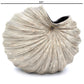Palm - Handcrafted Porcelain Vase - White with Brown Stripes - 5.4 x 4.1 x 6.8 in - Mellow Monkey