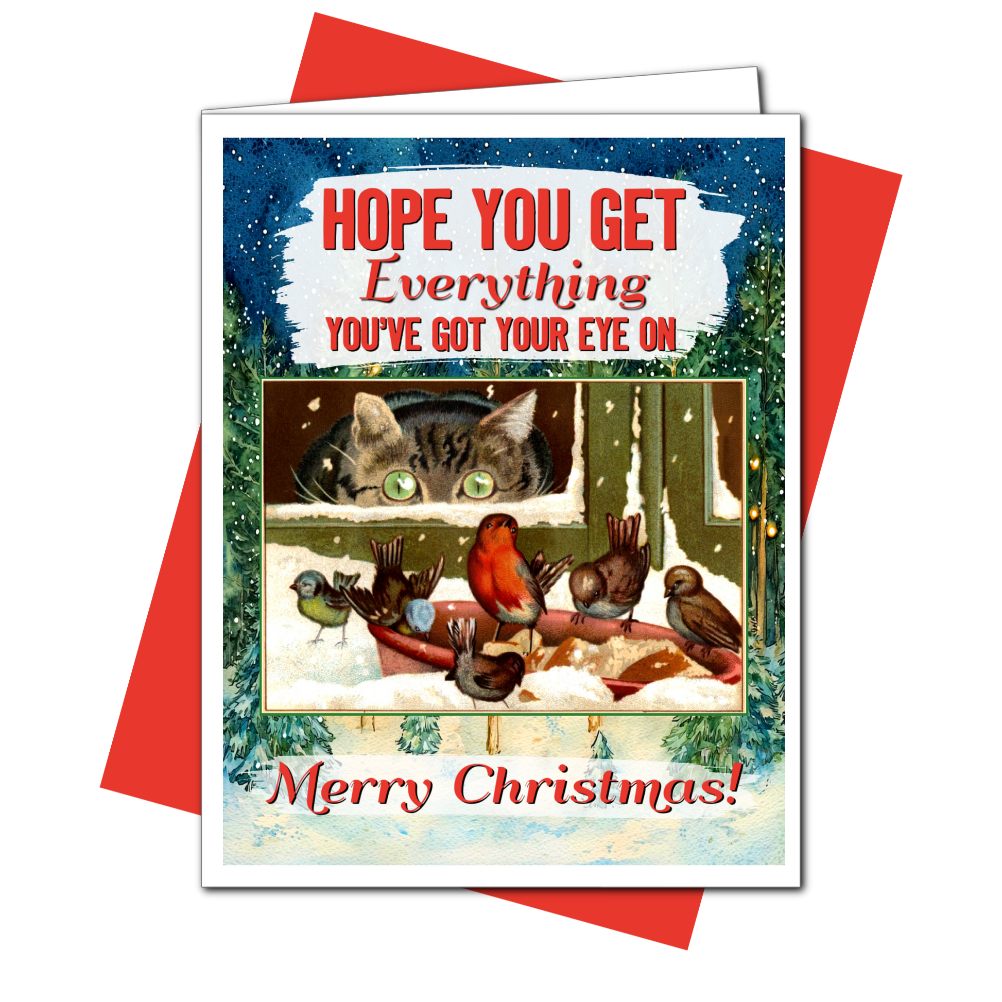 Everything You've Got Your Eye On - Christmas Card: 6 per style - Mellow Monkey
