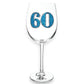 60th Birthday Jeweled Stemmed Wine Glass - Mellow Monkey