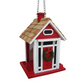 Red Christmas Cottage Bird Feeder - Mellow Monkey