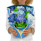 Nantucket Hydrangeas - Pop-Up Flower Bouquet Greeting Card - Mellow Monkey