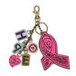 Pink Ribbon - Chala Charming Charms Keychain