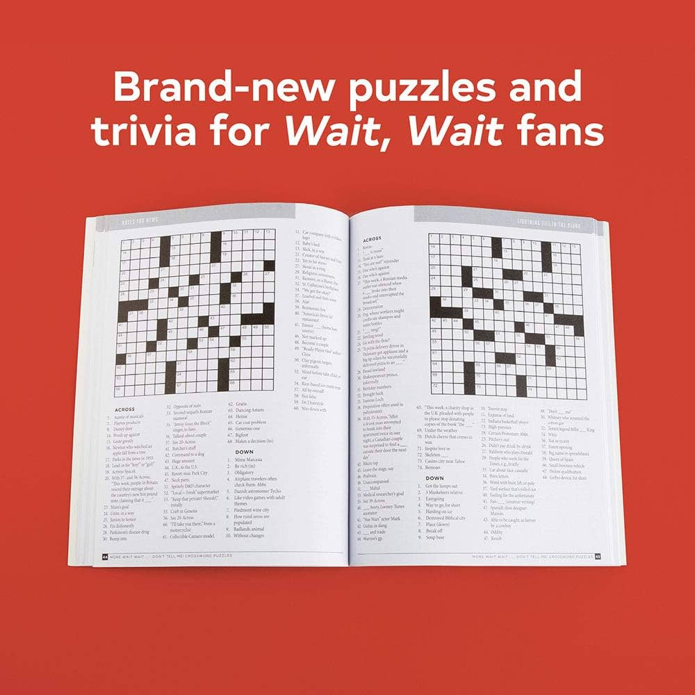 More Wait Wait...Don't Tell Me! Crossword Puzzles - Mellow Monkey