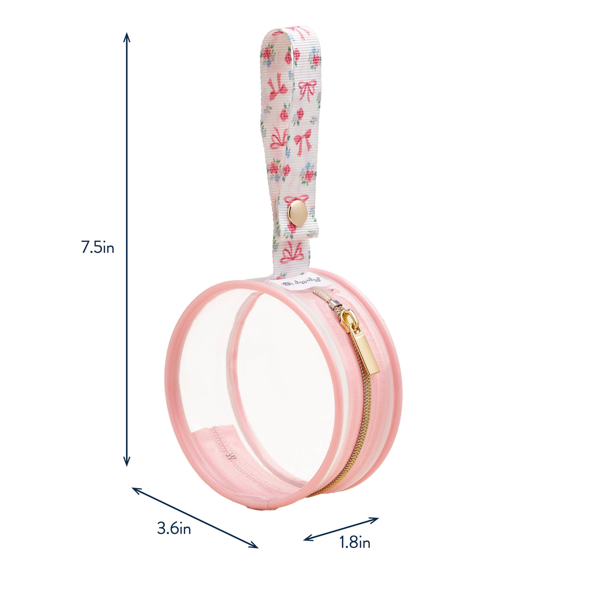Itzy Paci Case™ - Ribbons & Roses Pacifier Holder - Mellow Monkey