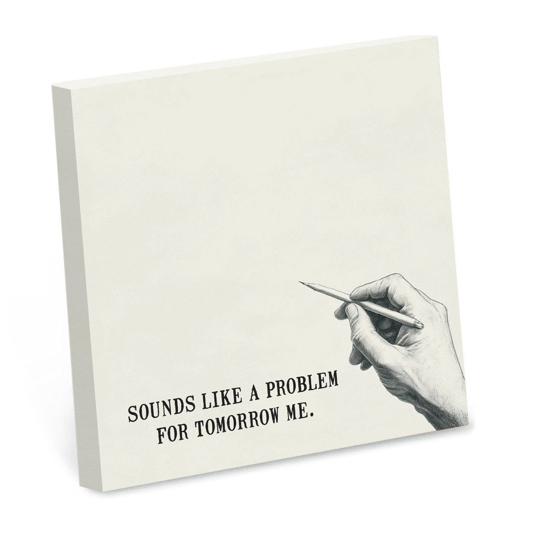 Sounds Like a Problem for Tomorrow Me Funny Sticky Note Pad - Mellow Monkey