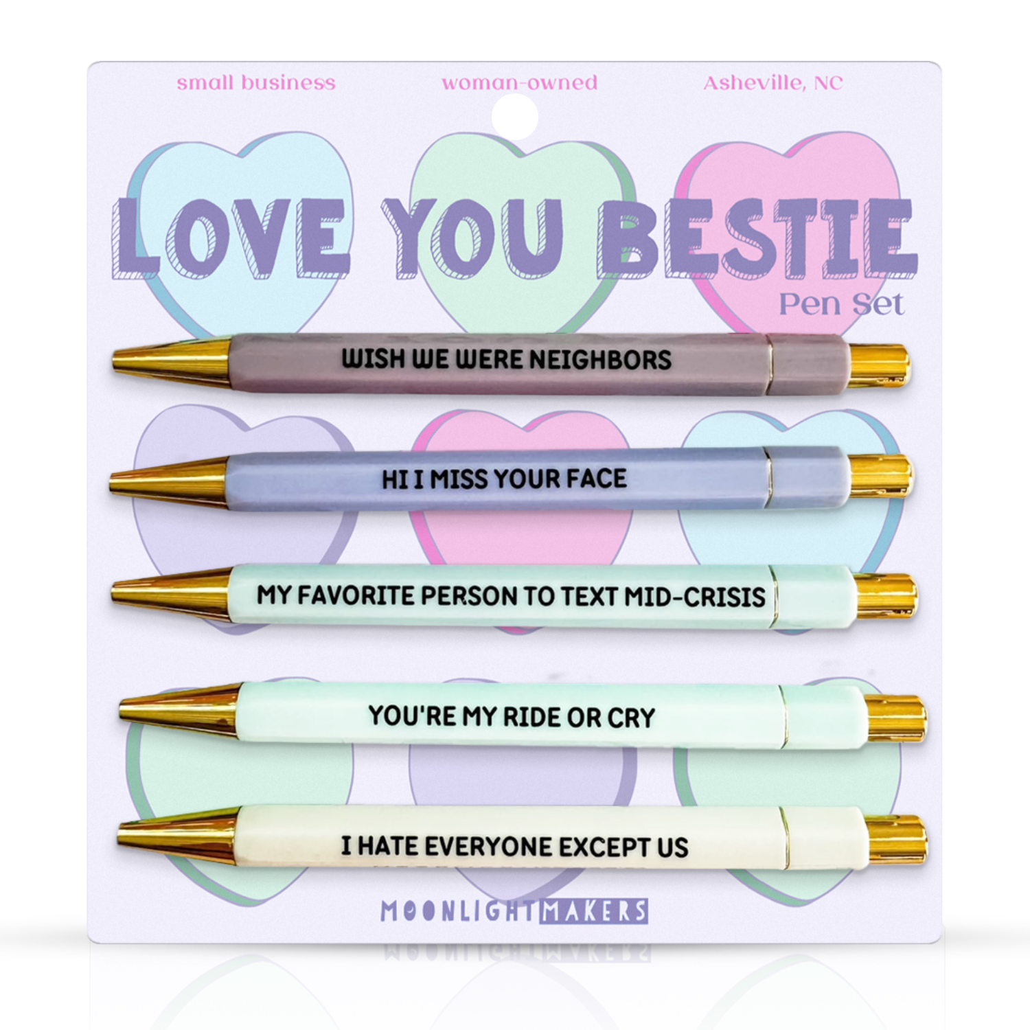 Love You Bestie Pen Set - Mellow Monkey