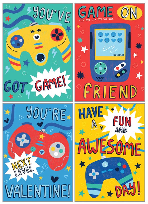 Kids Valentine Pack - Gaming - Mellow Monkey
