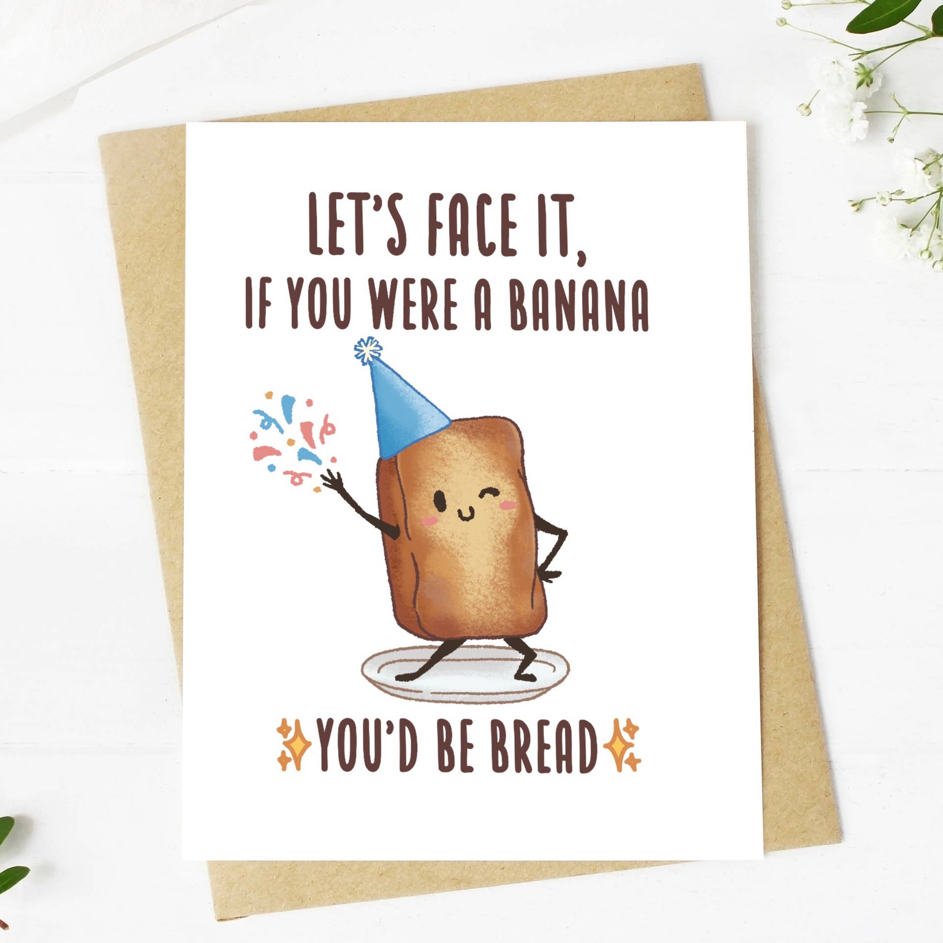 If You Were A Banana, You'd Be Bread - Greeting Card - Mellow Monkey