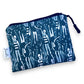 Dark Navy Swimmer Swimming Fabric Purse Pouch - Mellow Monkey