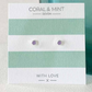 Coral and Mint- Mini Lilac Enamel Studs - Mellow Monkey