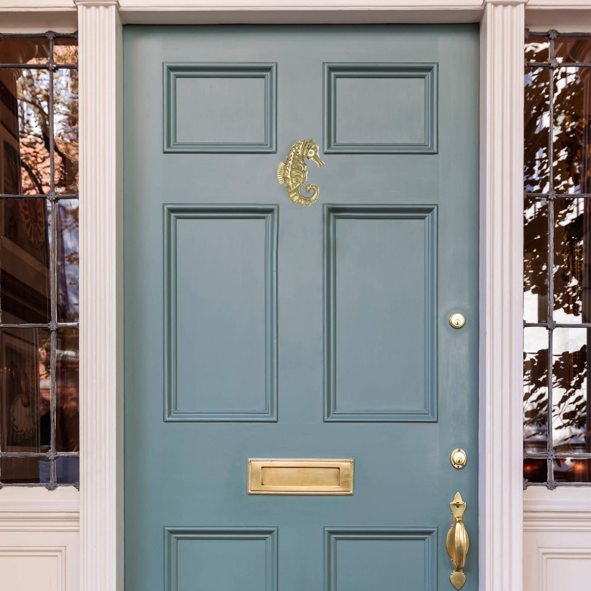Seahorse Door Knocker - Brass - Mellow Monkey