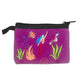 Embroidered Mermaid Sea Life Art Ecuadorian Coin Purse Pouch