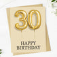 30th Balloons - Happy Birthday Greeting Card