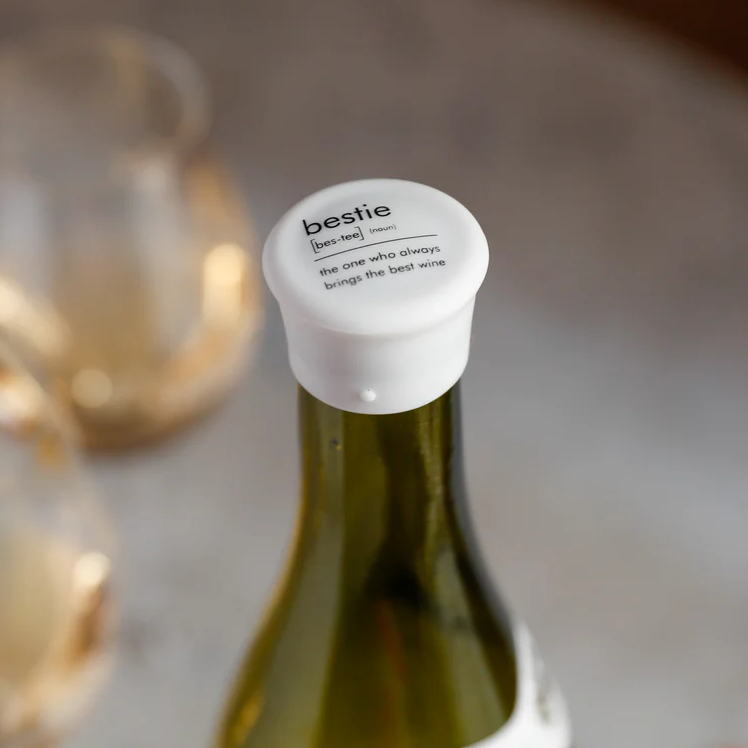 Bestie Definition - Capabunga Wine Bottle Top Seal - Mellow Monkey