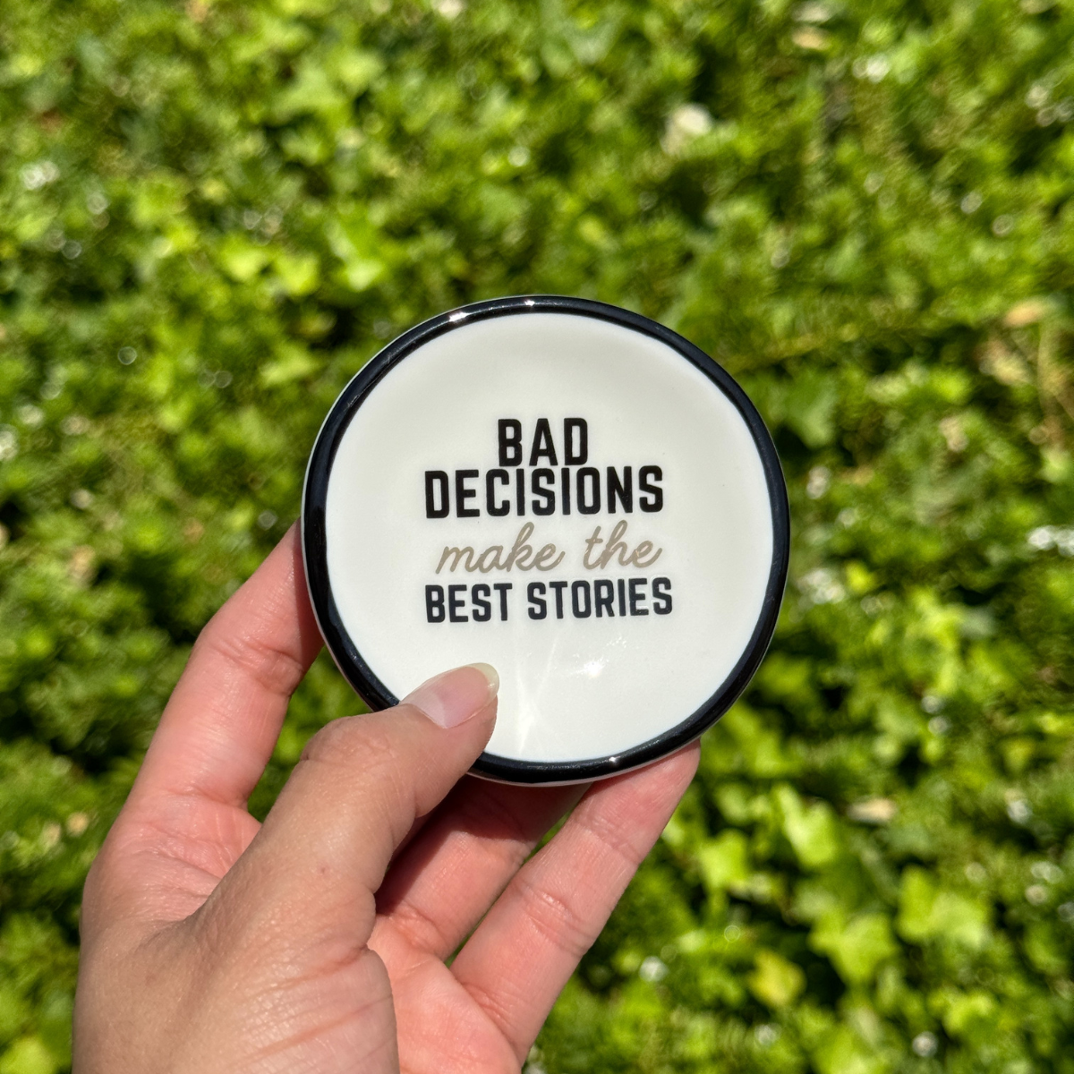 Bad Decisions - Ring Dish - 3-in - Mellow Monkey