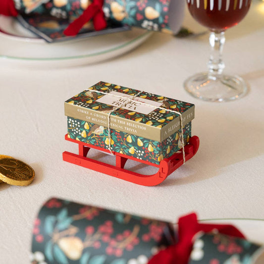 Christmas Music Trivia Mini Sleigh - 2.6''