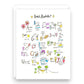 Beach Alphabet - Greeting Card By Sandy Gingras - Mellow Monkey