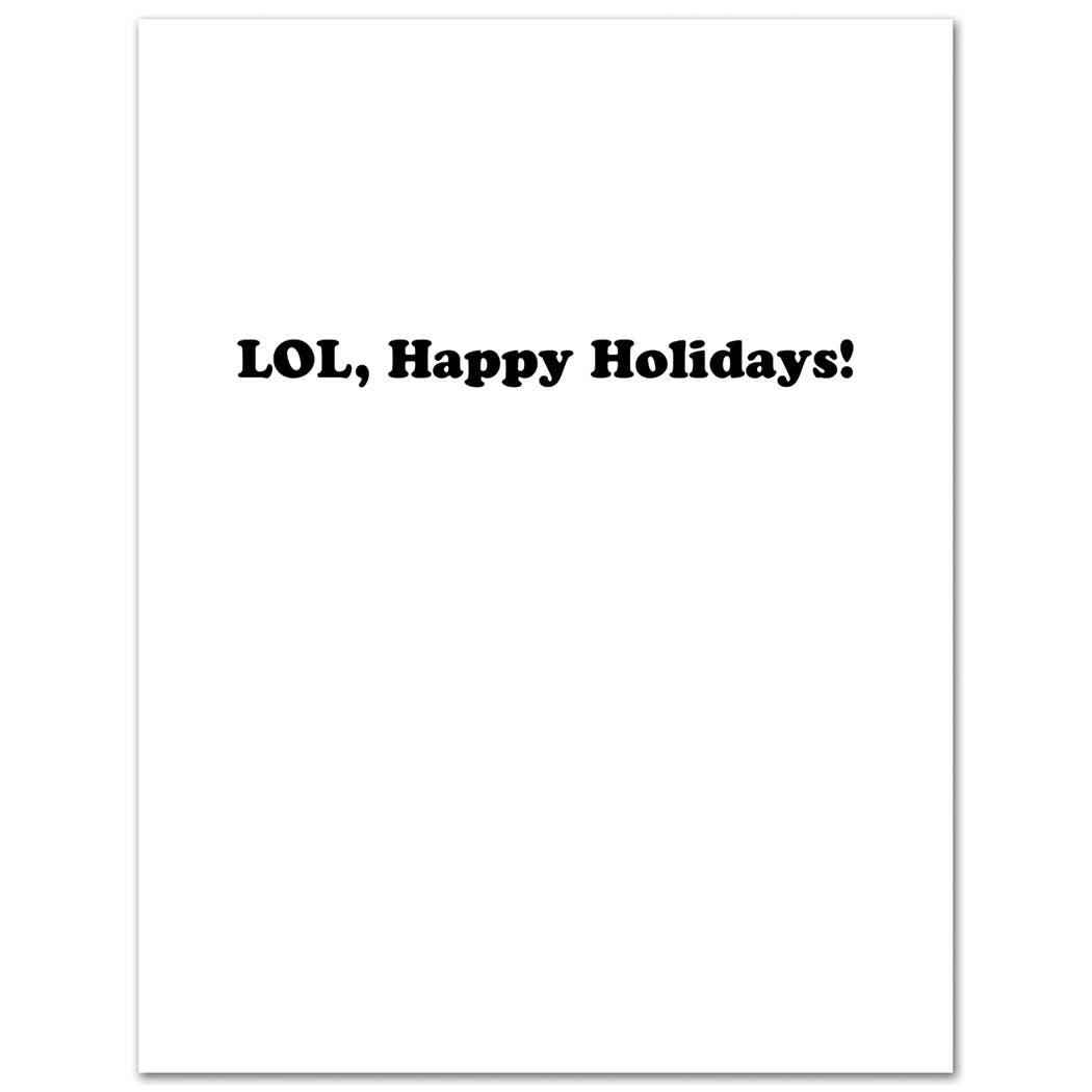 Cats Because the Holidays Suck Christmas Card - Mellow Monkey