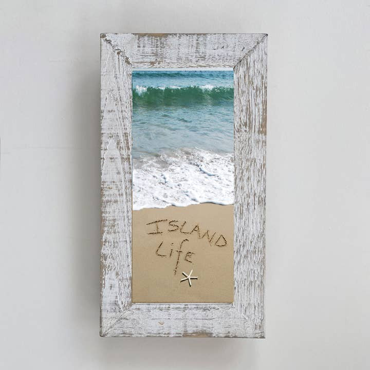 Island Life - Framed Waves - 10-1/2-in - Mellow Monkey