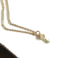 Gold Key Charm Necklace - 18" - Mellow Monkey