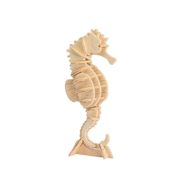 Seahorse: 3D Wooden Puzzle - Mellow Monkey