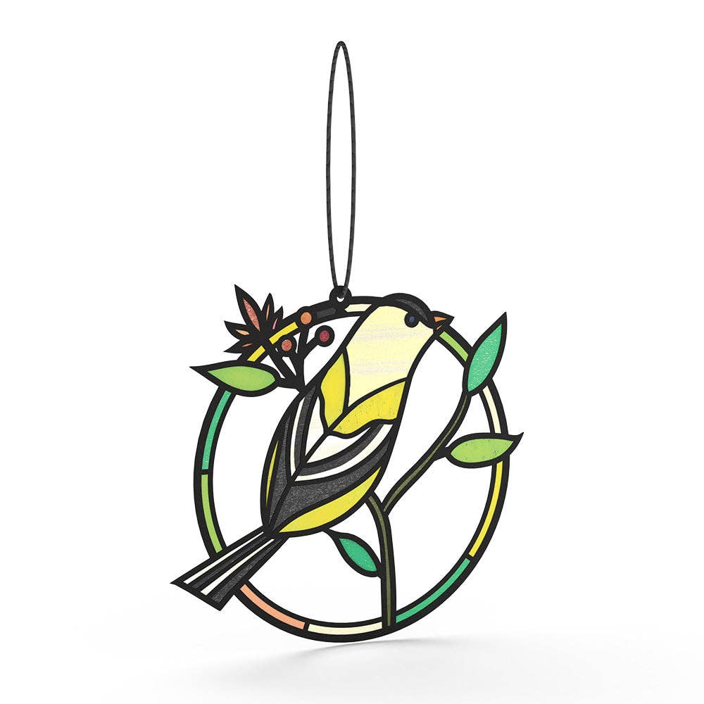 Goldfinch's Song Suncatcher Card - Mellow Monkey