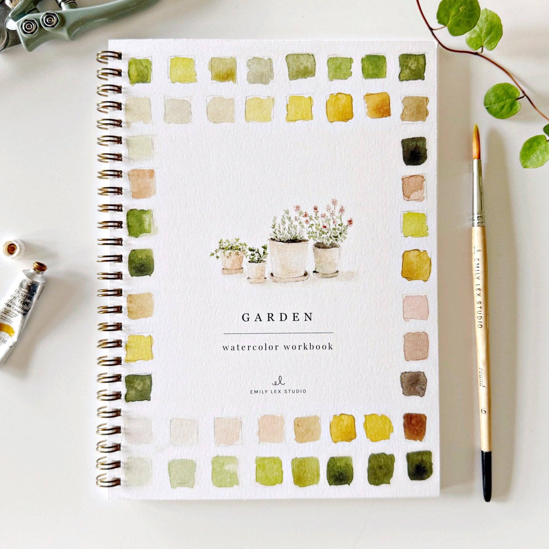 Garden Watercolor Workbook - Mellow Monkey