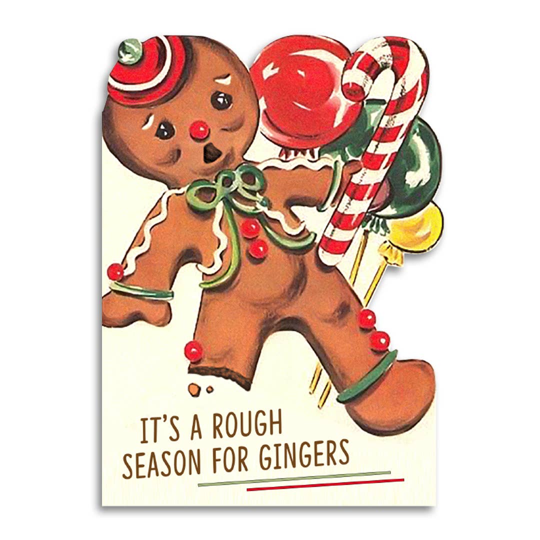 It’s a Rough Season for Gingers - Funny Christmas Card - Mellow Monkey