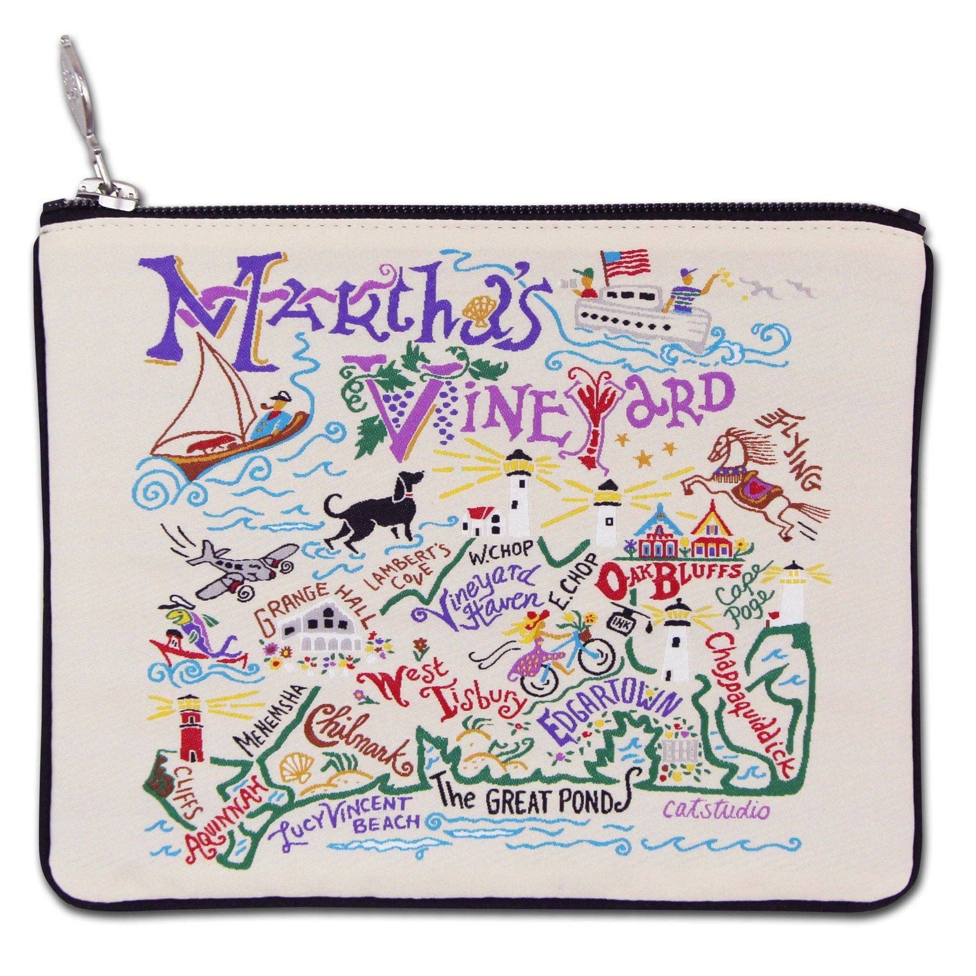 Martha's Vineyard Zip Pouch - Mellow Monkey