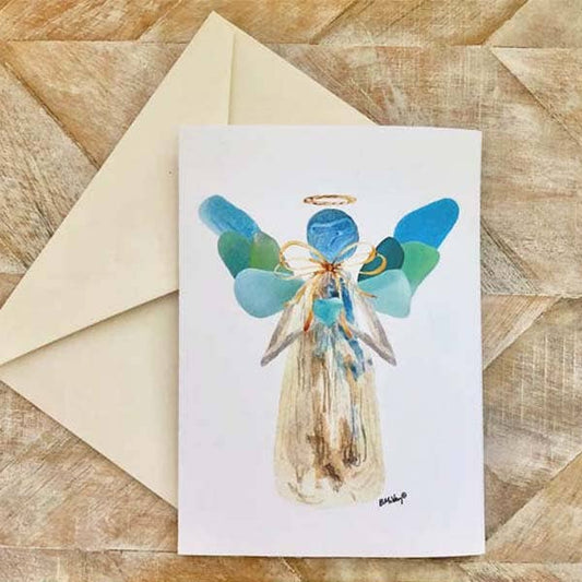 Sea Glass Angel Box Note Cards - Christmas - Mellow Monkey