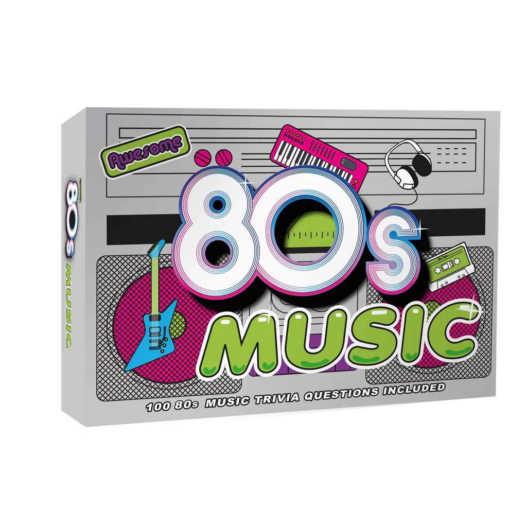 80's music triva game package