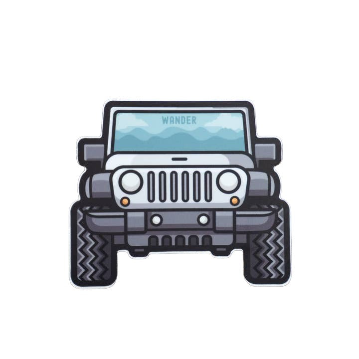 Jeep Travel Sticker - Mellow Monkey