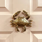 Crab Door Knocker - All Brass - Mellow Monkey