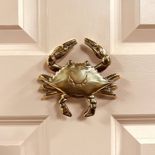 Crab Door Knocker - All Brass - Mellow Monkey