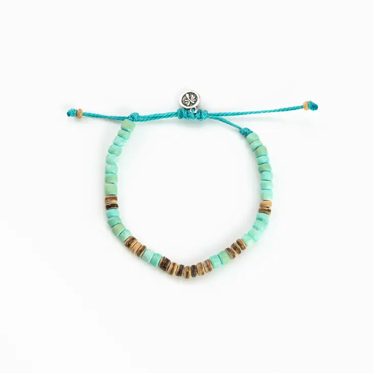 Coconut Beach Bracelet - Turquoise - Mellow Monkey