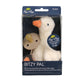 Bitzy Pal Natural Rubber Pacifier & Plush: Goose for Infant - Mellow Monkey