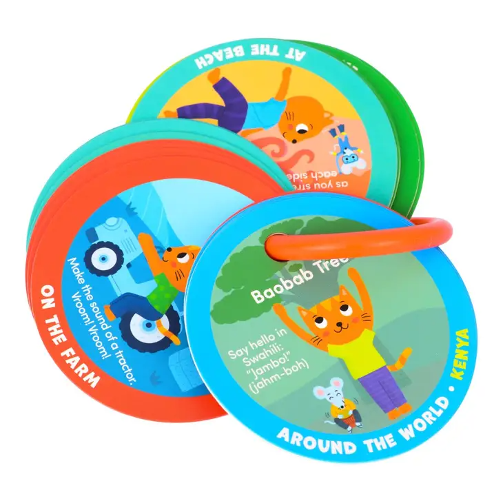 Preschool Yoga Cards - Cat & Mouse - Mellow Monkey