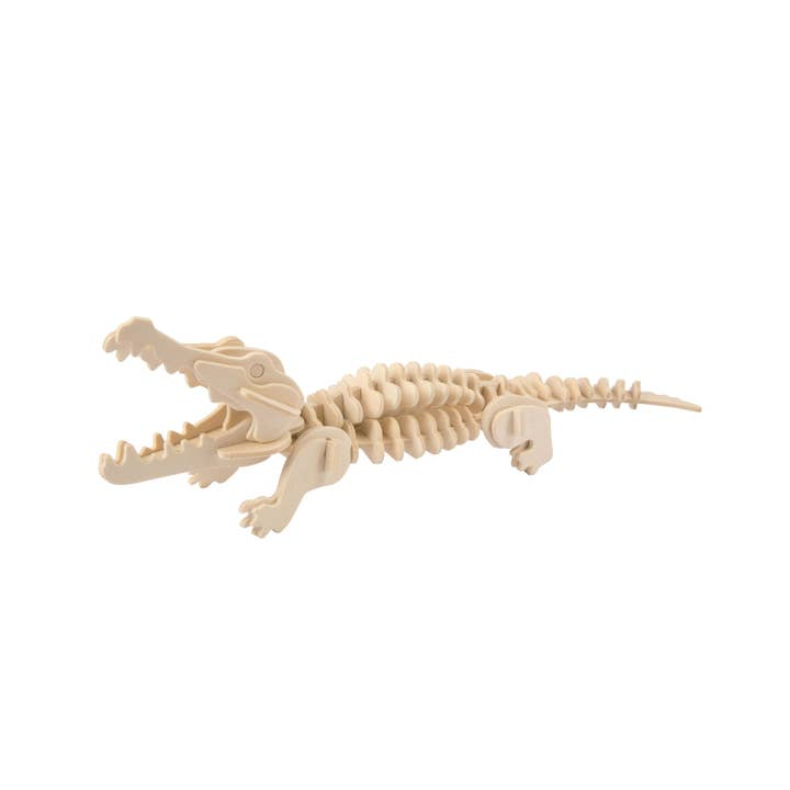 Crocodile: 3D Wooden Puzzle - Mellow Monkey