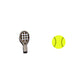 Tennis Ball and Racket - Wood and Stainless Steel Stud Earrings - Mellow Monkey