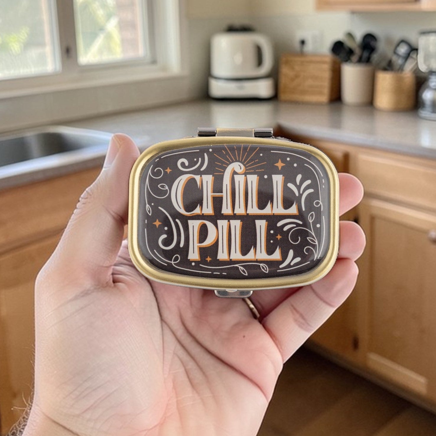 Chill Pill - Metal Pill Case - Small - Mellow Monkey