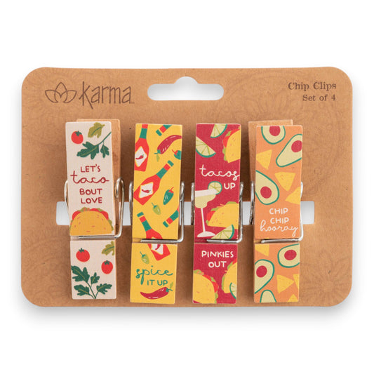 Taco - Chip Clips - Set of 4 - Mellow Monkey