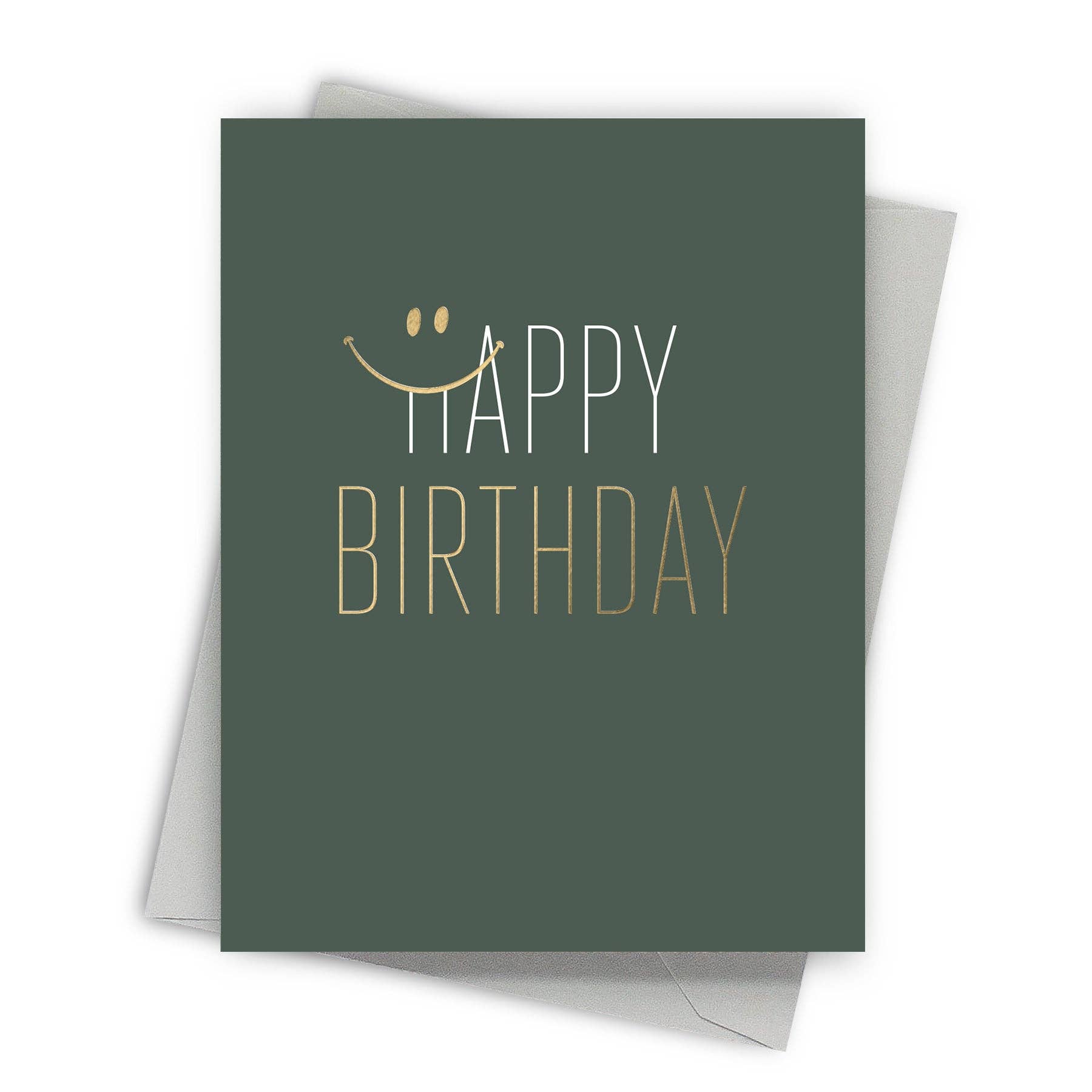 Smile It's Your Birthday - Foil Pressed Birthday Card - Mellow Monkey